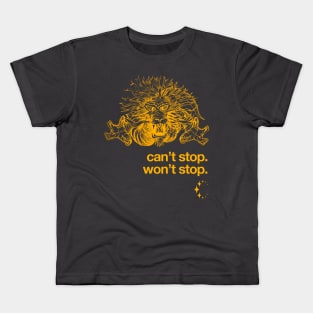 Gold Dragon Can't Stop. Won't Stop. Kids T-Shirt